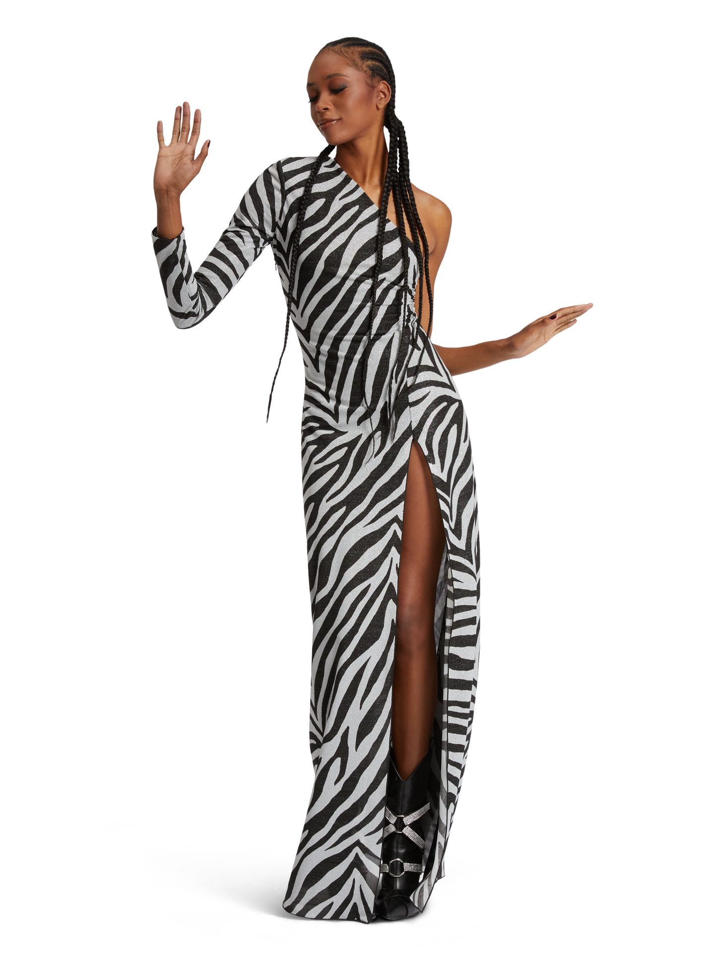 One sholder long dress