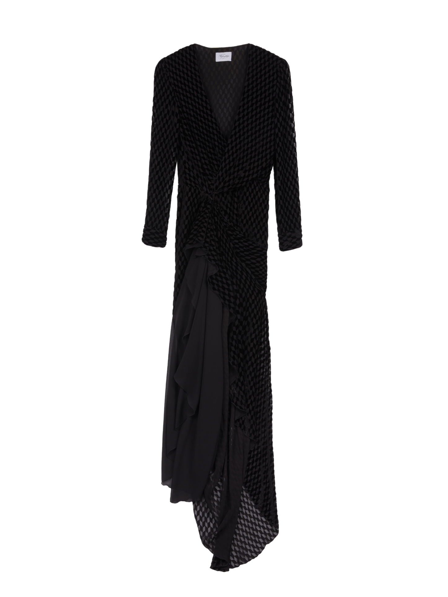 LONG DRAPED DRESS