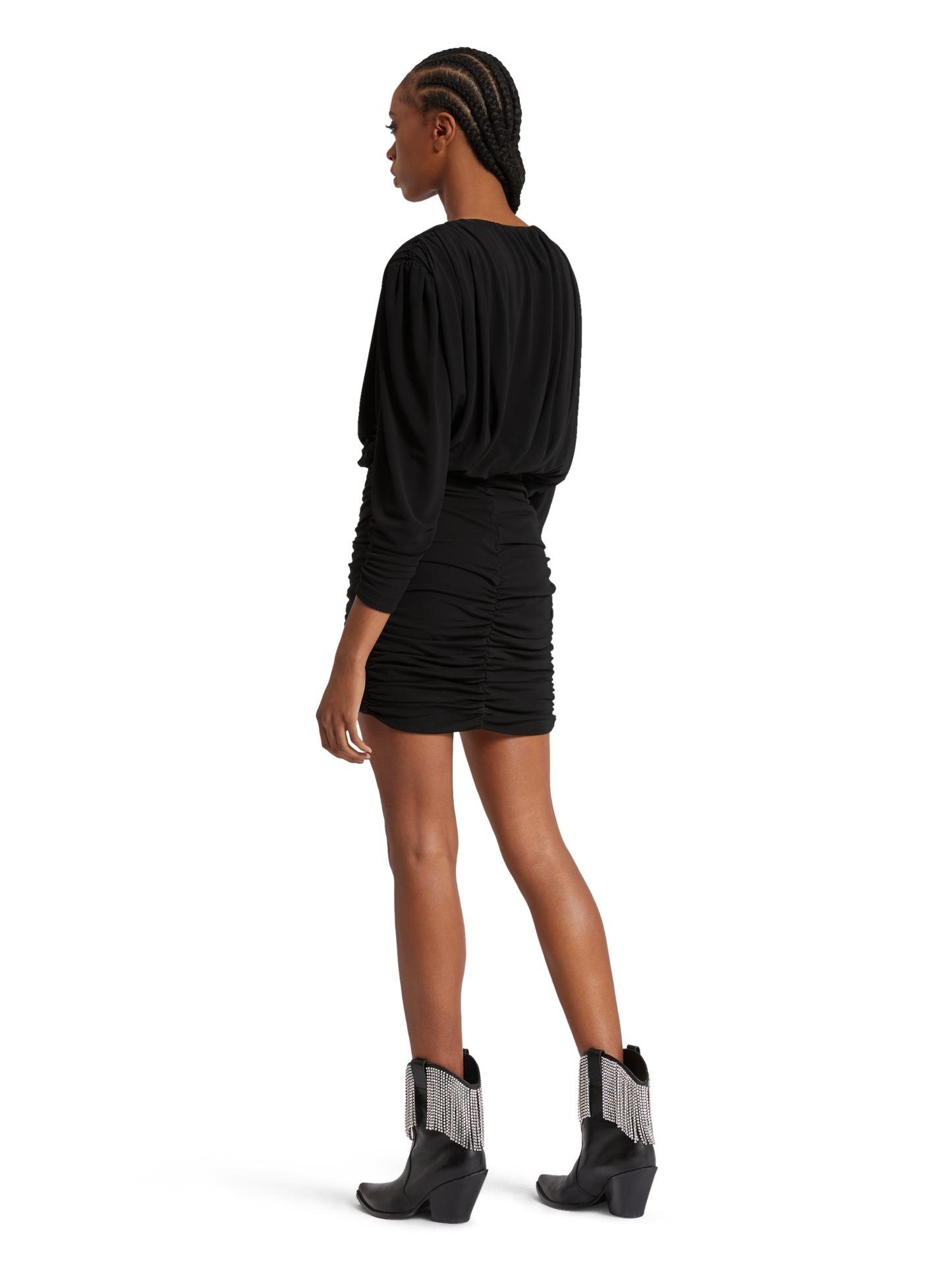DRAPED MINI DRESS