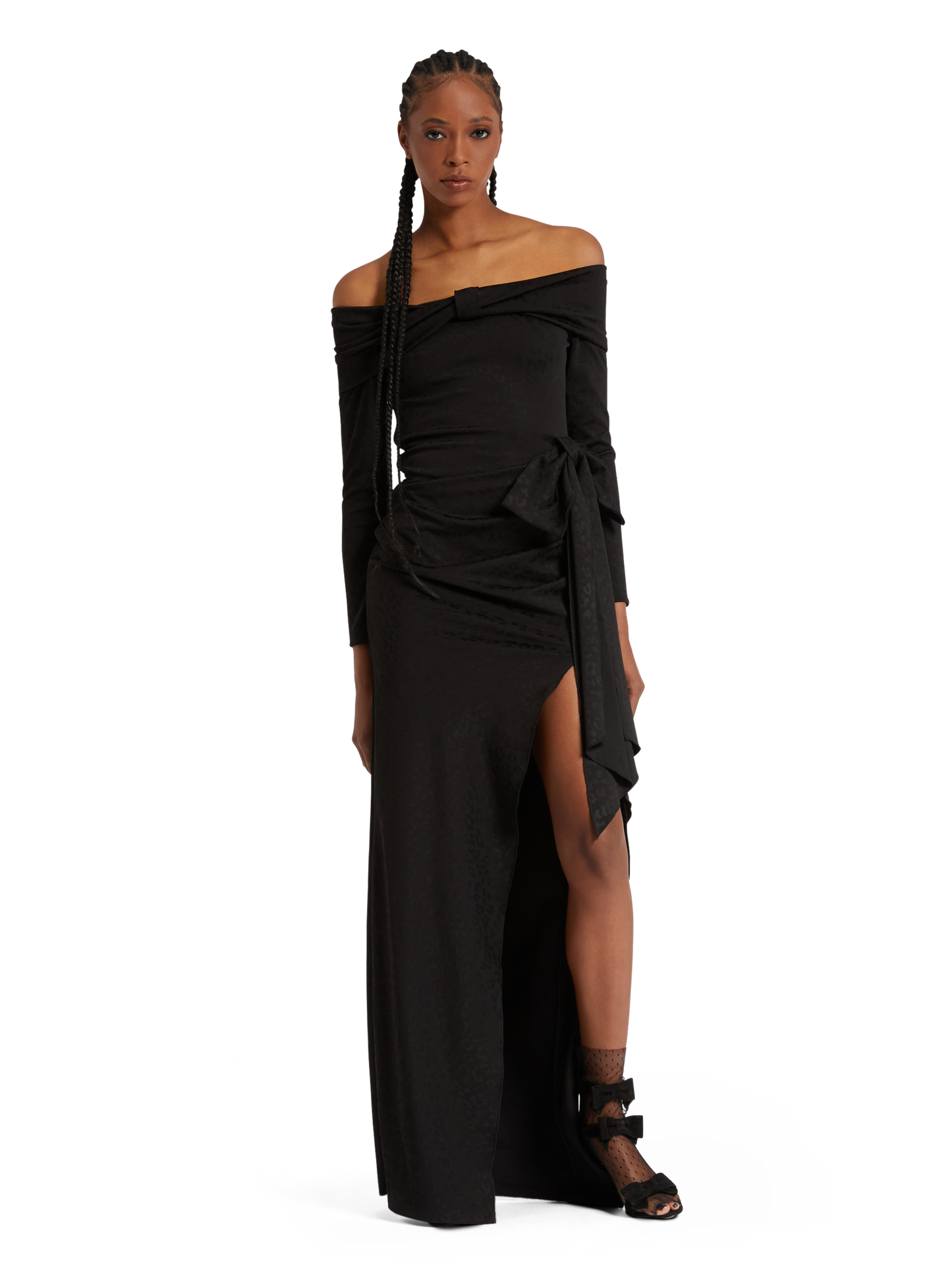 Off shoulder long dress