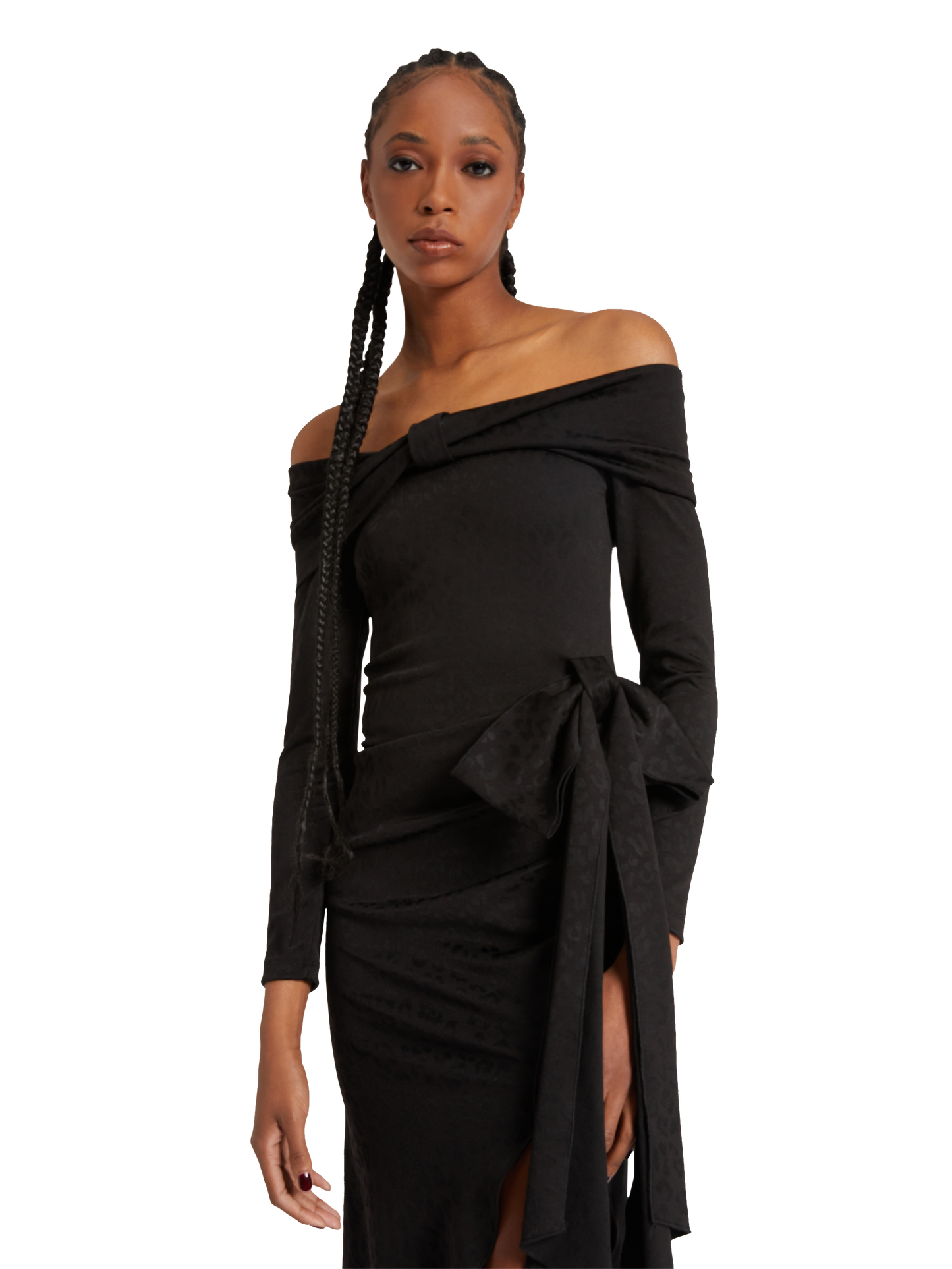 Off shoulder long dress